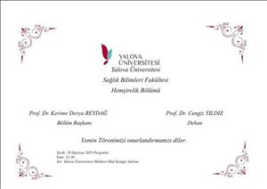 Hemşirelik Bölümü Mezuniyet ve Yemin Töreni 