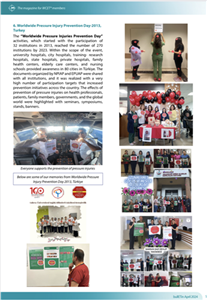 Fakültemiz Hemşirelik bölümü öğrencileri ve öğretim elemanlarının yaptığı etkinlik The Magazine for WCET' in bülteninde yayımlandı.